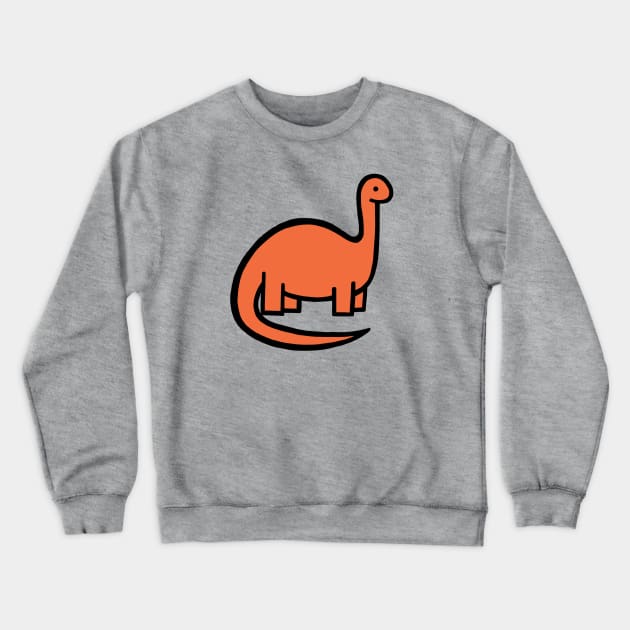 Desert Orange Red Dinosaur Crewneck Sweatshirt by UndrDesertMoons